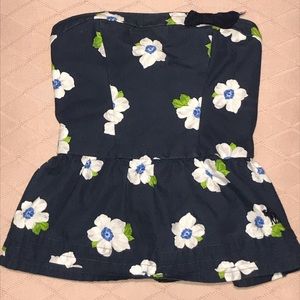Strapless Abercrombie kids top